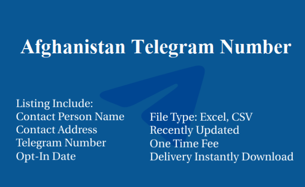 Afghanistan telegram database