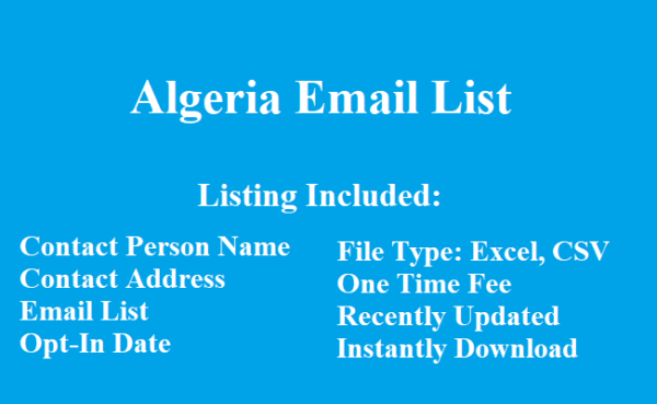 Algeria email list