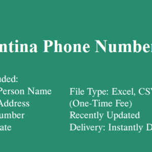 Argentina phone number database