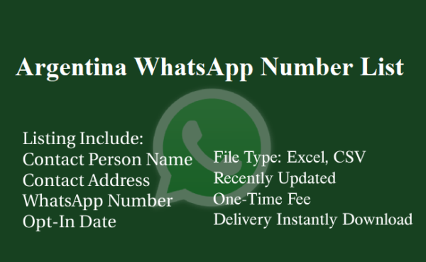 Argentina whatsapp number database