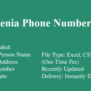 Armenia phone number database