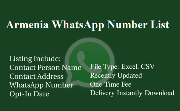 Armenia whatsapp number database