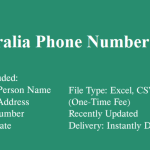 Australia phone number database