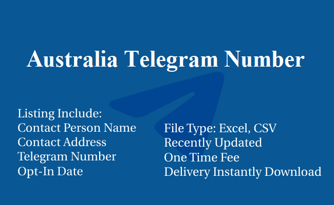 Australia Telegram Number