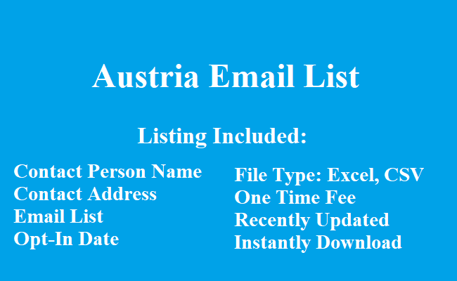 奥地利邮件列表