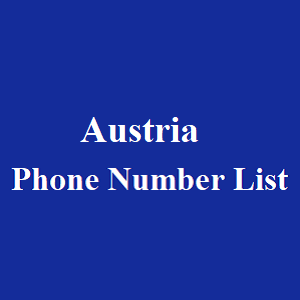 奥地利电话号码表