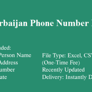 Azerbaijan phone number database