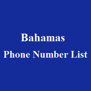 巴哈马电话号码列表