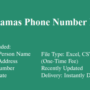 Bahamas phone number database