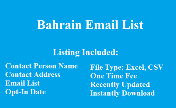 Bahrain email list