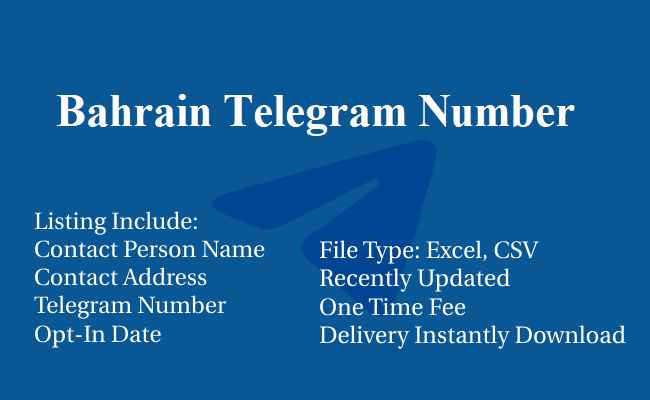 Bahrain Telegram Number