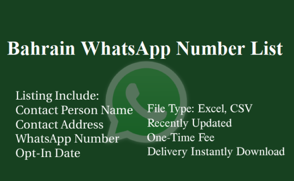 Bahrain whatsapp number database