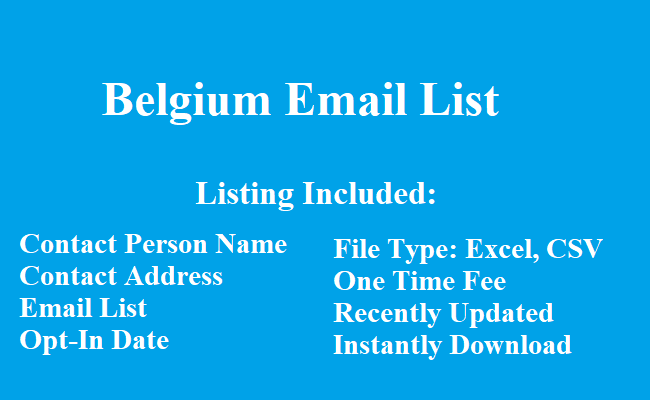 Belgium电子邮件列表