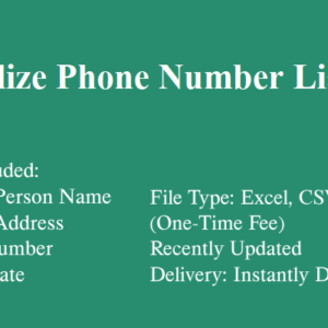 Belize phone number database