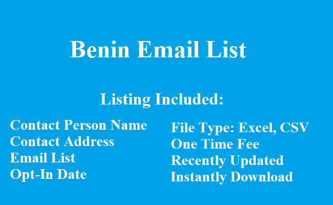 贝宁电子邮件列表