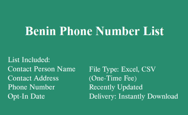 Benin phone number database