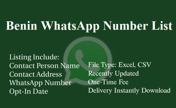 Benin whatsapp number database