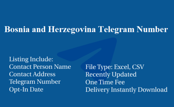 Bosnia and Herzegovina telegram database