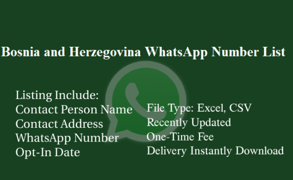 Bosnia and Herzegovina whatsapp number database