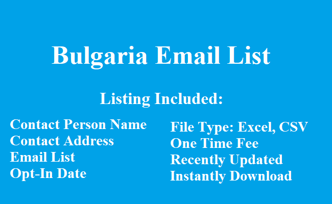 Bulgaria电子邮件列表