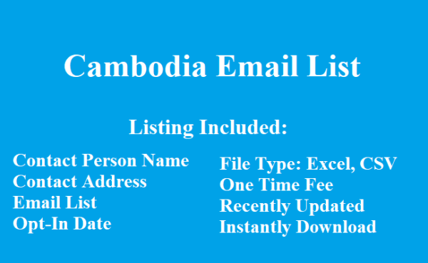 Cambodia email list