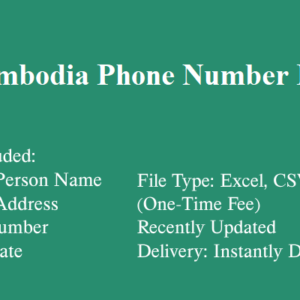 Cambodia phone number database