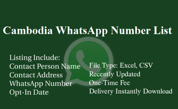 Cambodia whatsapp number database