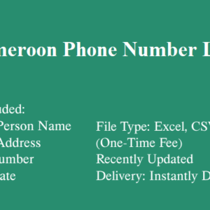 Cameroon phone number database