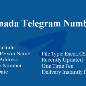 Canada telegram database