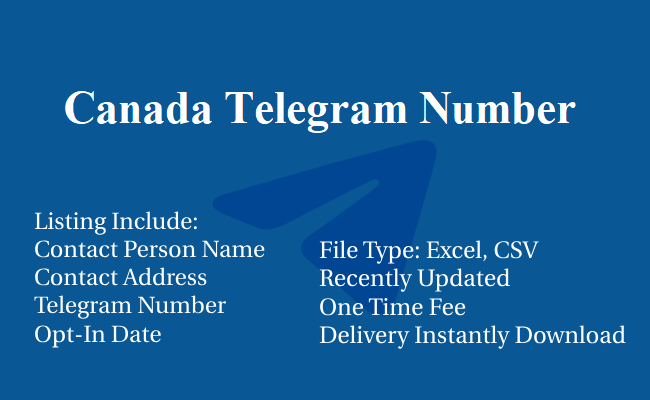 Canada Telegram Number