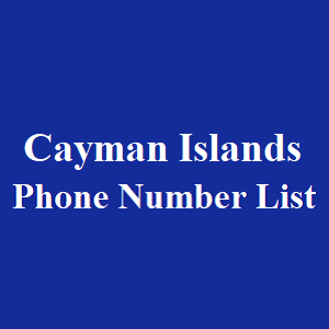 开曼群岛电话号码表
