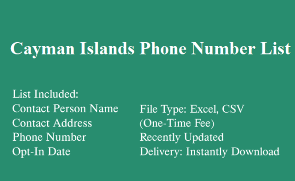 Cayman Islands phone number database