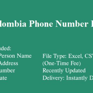 Colombia phone number database