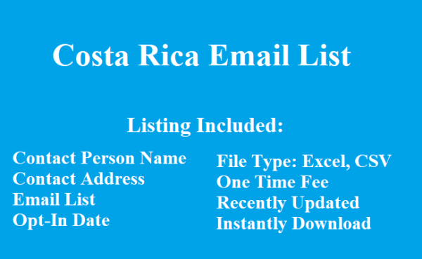 Costa Rica email list