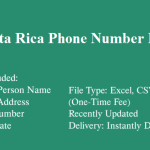 Costa Rica phone number database