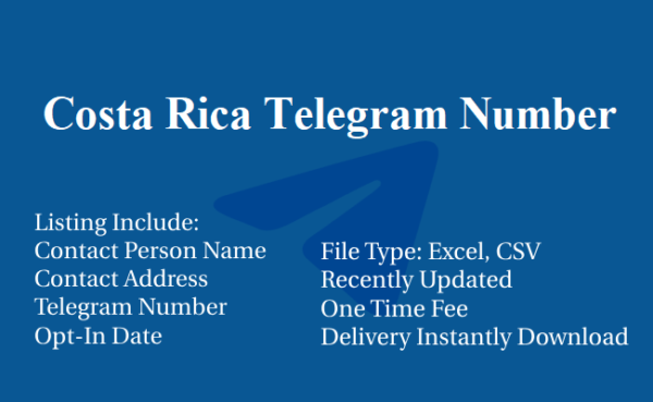 Costa Rica telegram database