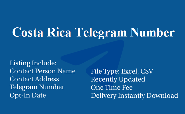 Costa Rica Telegram Number