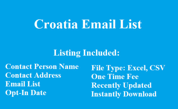 Croatia email list