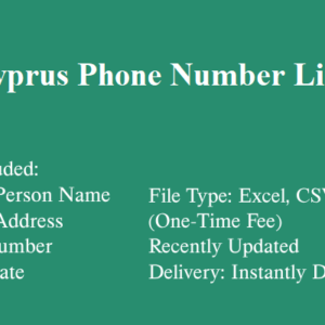 Cyprus phone number database