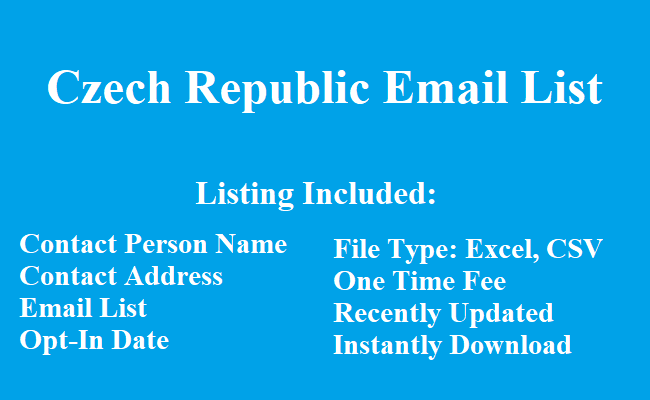 捷克电子邮件列表