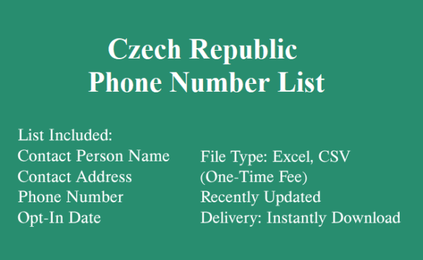 Czech Republic phone number database