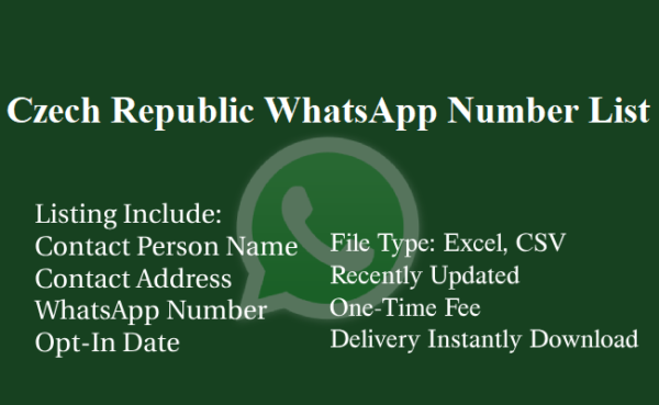 Czech Republic whatsapp number database