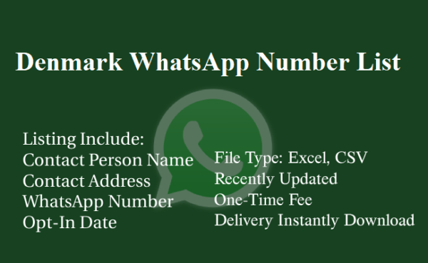 Denmark WhatsApp Number List 3 Million Package