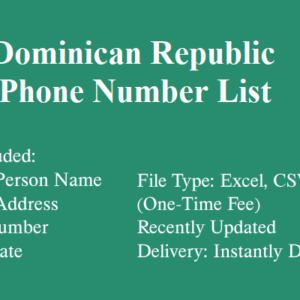 Dominican republic phone number database