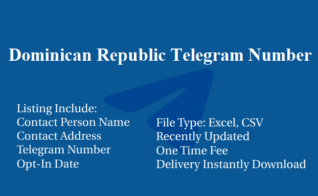 Dominican Republic Telegram Number