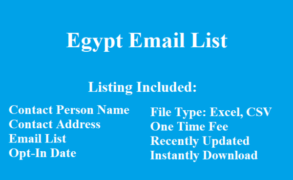 Egypt email list