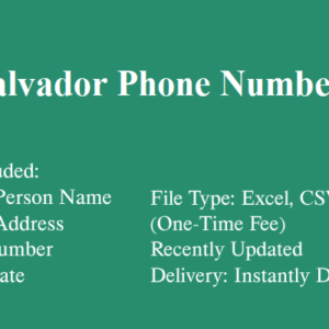 El salvador phone number database