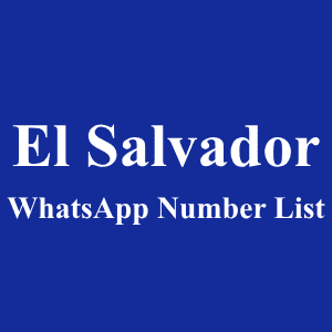 El Salvador WhatsApp Number List