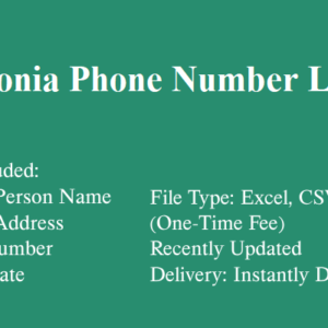 Estonia phone number database