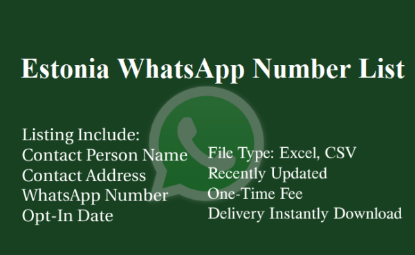 Estonia whatsapp number database